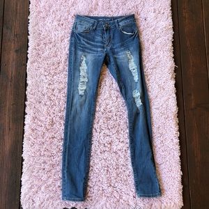 Medium Wash Skinny Jeans
